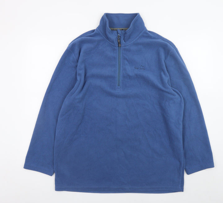 Peter Storm Men Blue XL Fleece 1/4 Zip Lightweight Jacket