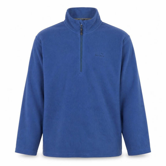 Front view of Peter Storm Men Blue XL Fleece 1/4 Zip Lightweight Jacket