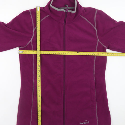 Peter Storm Women's Purple Fleece Full Zip Jacket Size 10