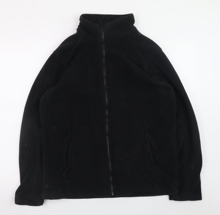 Mountain Warehouse Men's Black Fleece Full Zip Jacket M