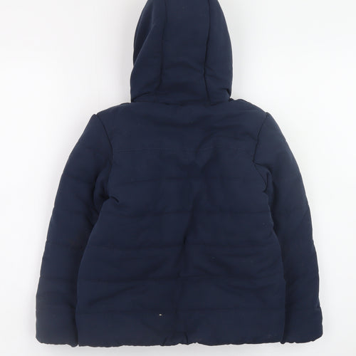 Craghoppers Boys Blue Hooded Puffer Jacket Age 3-4 Years Winter Coat