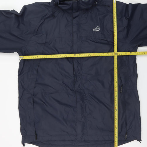 Peter Storm Men's Navy XL Waterproof Hooded Rain Coat