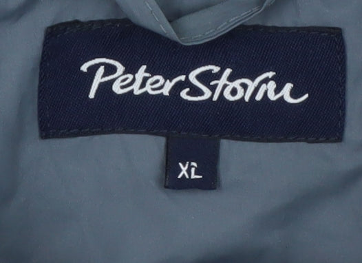 Peter Storm Men's Navy XL Waterproof Hooded Rain Coat