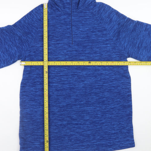 Mountain Warehouse Men's Blue 1/4 Zip Fleece Sweatshirt S