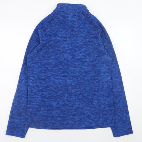 Mountain Warehouse Men's Blue 1/4 Zip Fleece Sweatshirt S