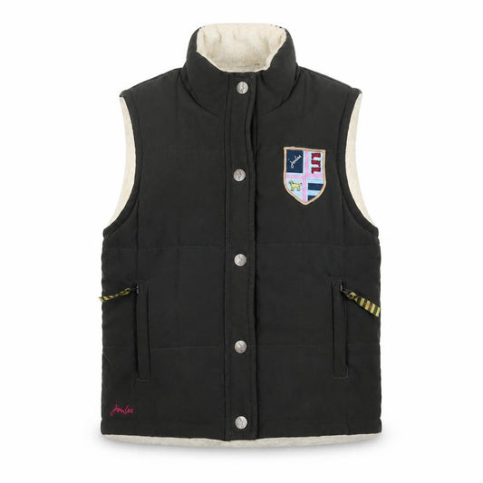 Joules Girls Green Quilted Waistcoat Gilet 4-5 Years Lined Padded Bodywarmer