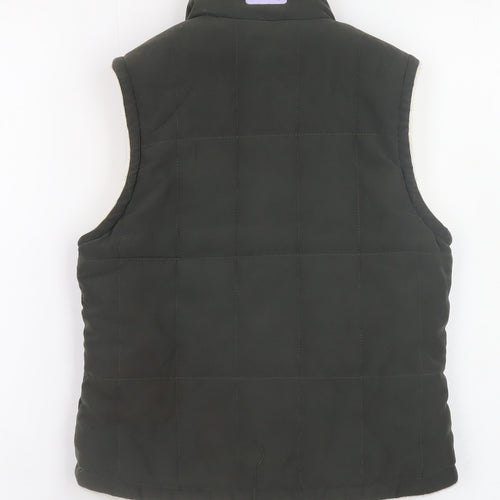 Joules Girls Green Quilted Waistcoat Gilet 4-5 Years Lined Padded Bodywarmer