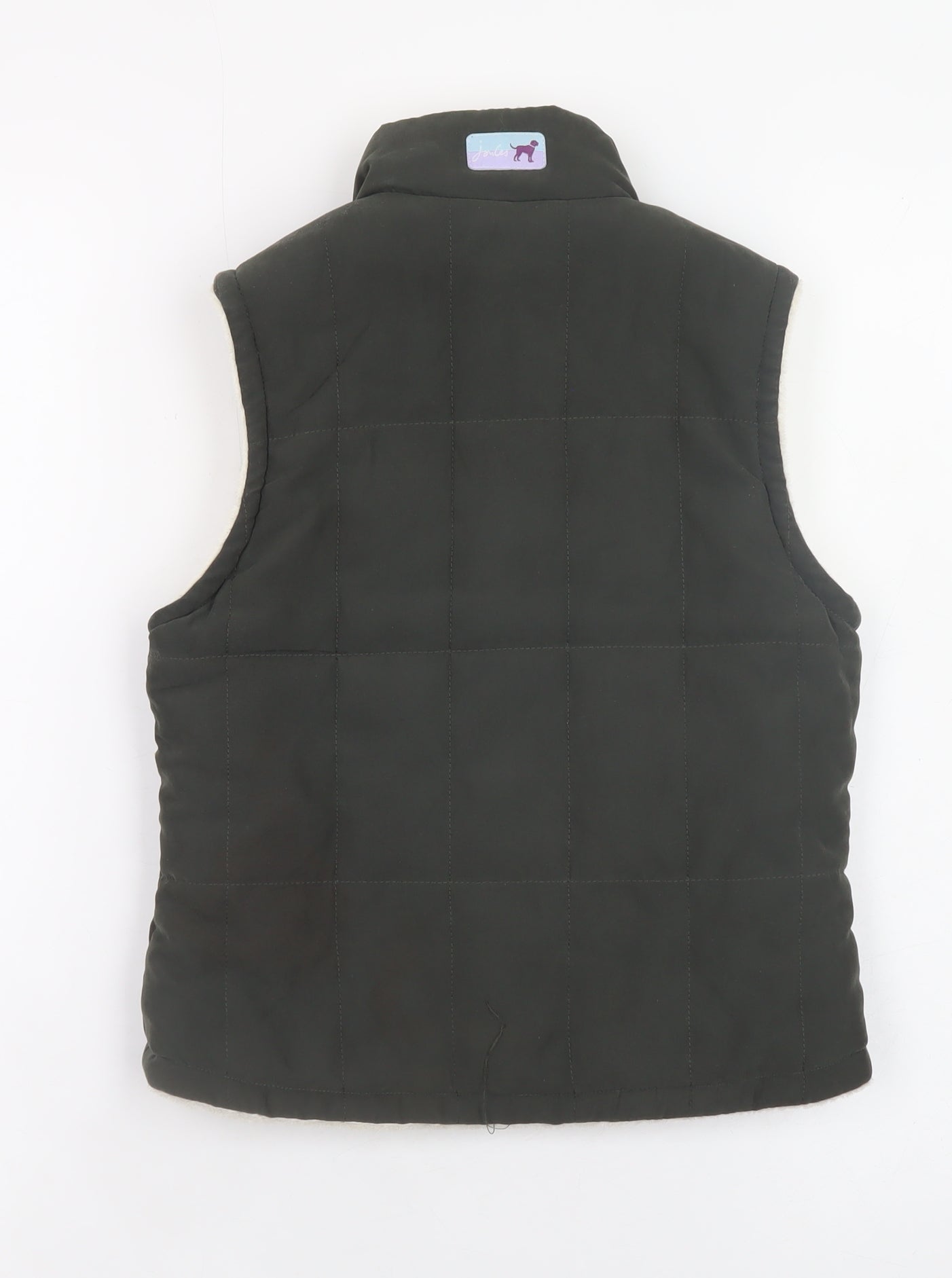 Joules Girls Green Quilted Waistcoat Gilet 4-5 Years Lined Padded Bodywarmer