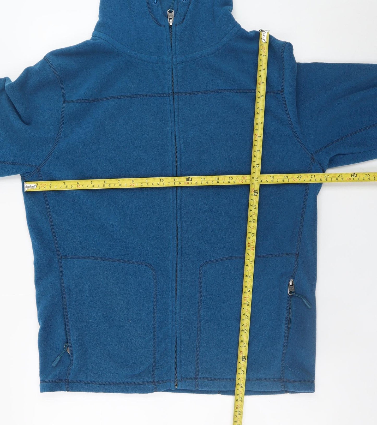 Saltrock Women's Blue Full Zip Fleece Hoodie Size M
