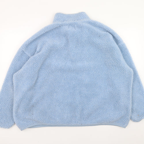 Disney Stitch Blue Fleece Womens Pullover Sweatshirt XL