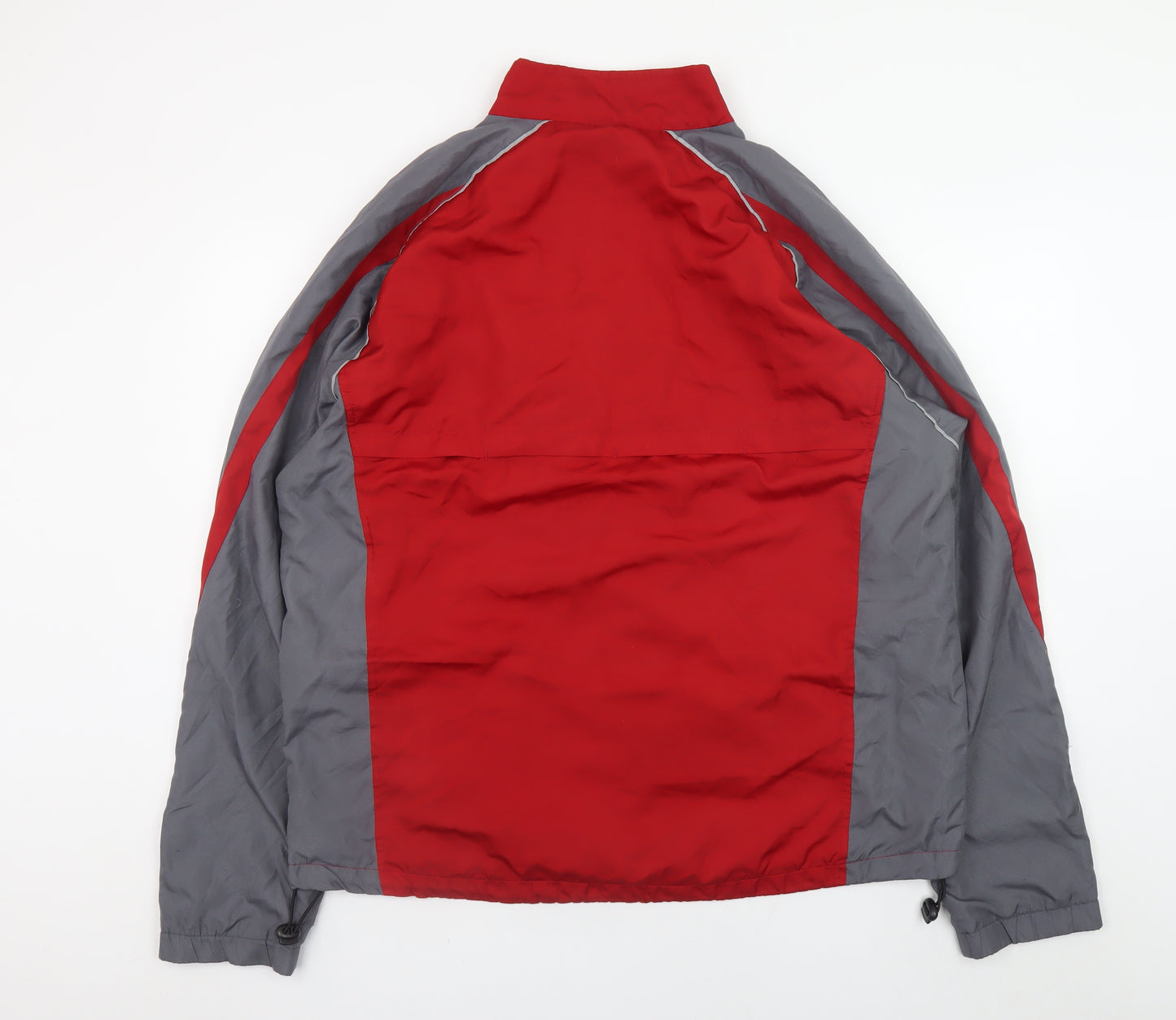 Starter Men's Red Grey Full Zip Sports Jacket Size L Regular Fit