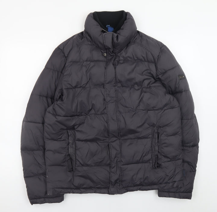 Calvin Klein Men’s Black M Puffer Jacket Water Resistant Winter Coat