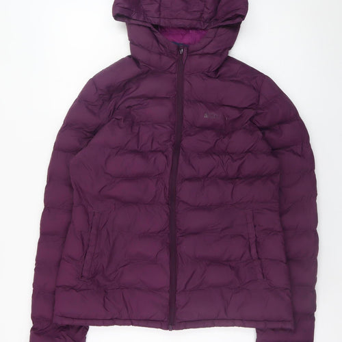 Mountain Warehouse Women’s Purple Size 8 Hooded Puffer Jacket