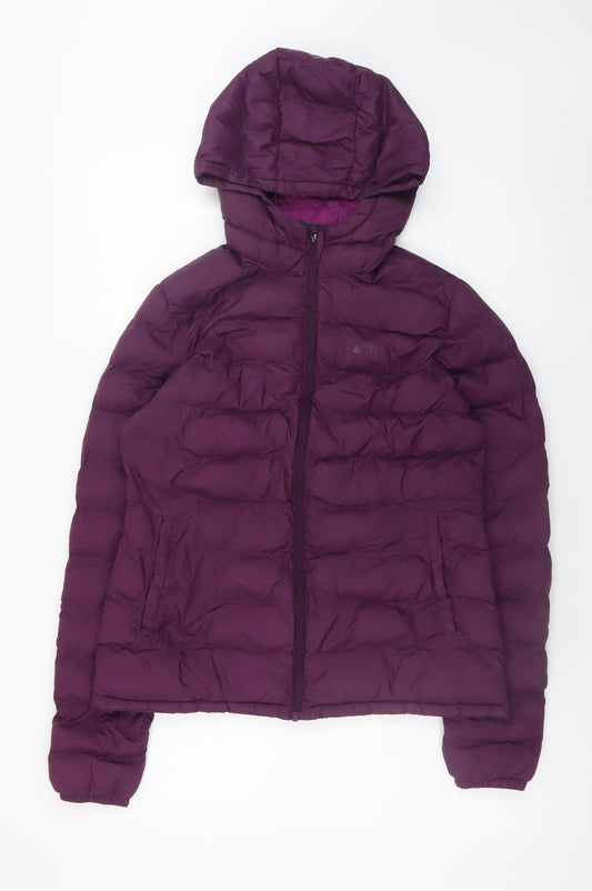 Mountain Warehouse Women’s Purple Size 8 Hooded Puffer Jacket
