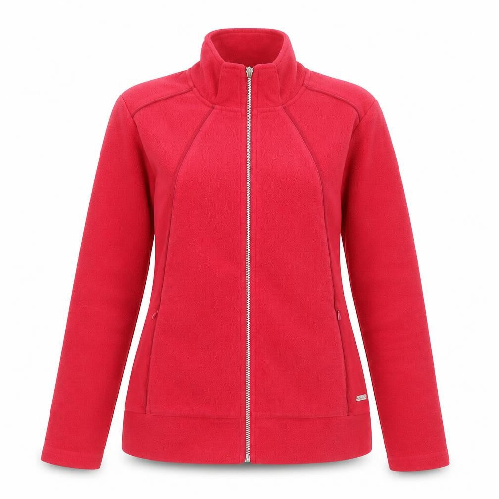 Maine New England Women's Red Fleece Full Zip Jacket Size 12