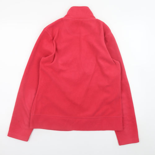 Maine New England Women's Red Fleece Full Zip Jacket Size 12