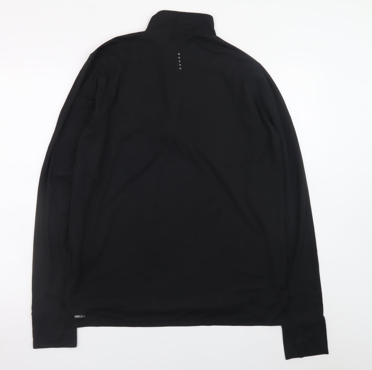 Puma Men's Black Medium 1/4 Zip Running Training Jacket