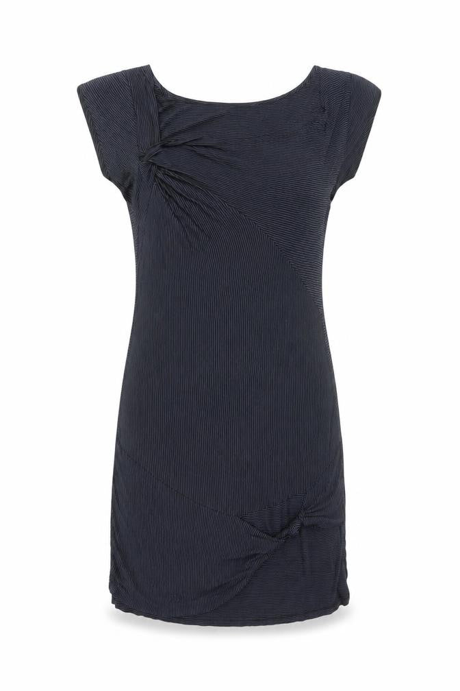 Promod Women Black Striped Bodycon Short Dress Size 8