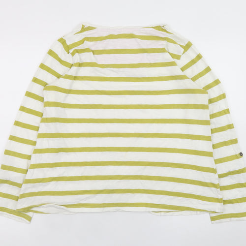 Weird Fish Women’s Multicoloured Striped Jersey Long Sleeve T-Shirt Size 14