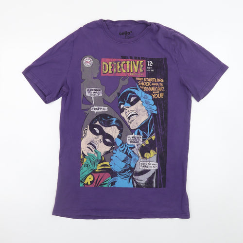 Celio DC Comics Batman Purple Graphic Men’s M T-Shirt