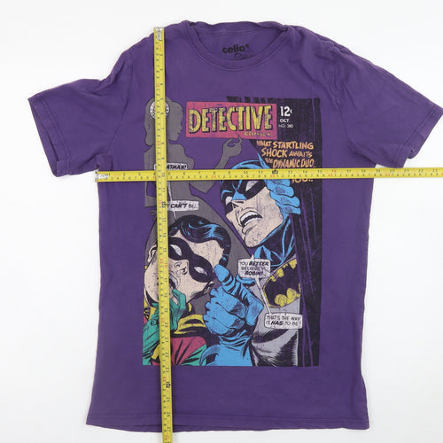 Celio DC Comics Batman Purple Graphic Men’s M T-Shirt
