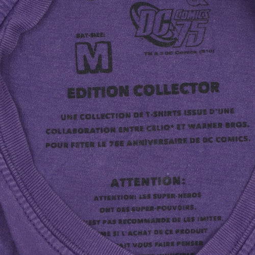 Celio DC Comics Batman Purple Graphic Men’s M T-Shirt