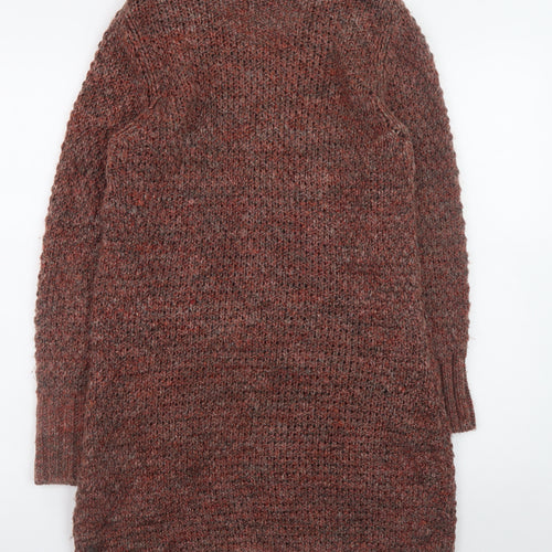 Marks and Spencer Per Una Women’s Brown Chunky Knit Long Cardigan S