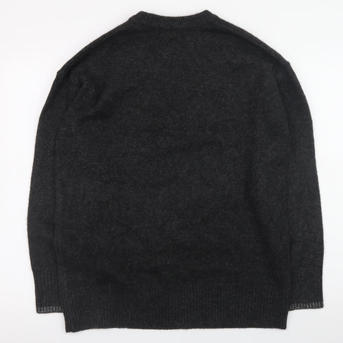New Look Women's Black Christmas Pullover Jumper Size S