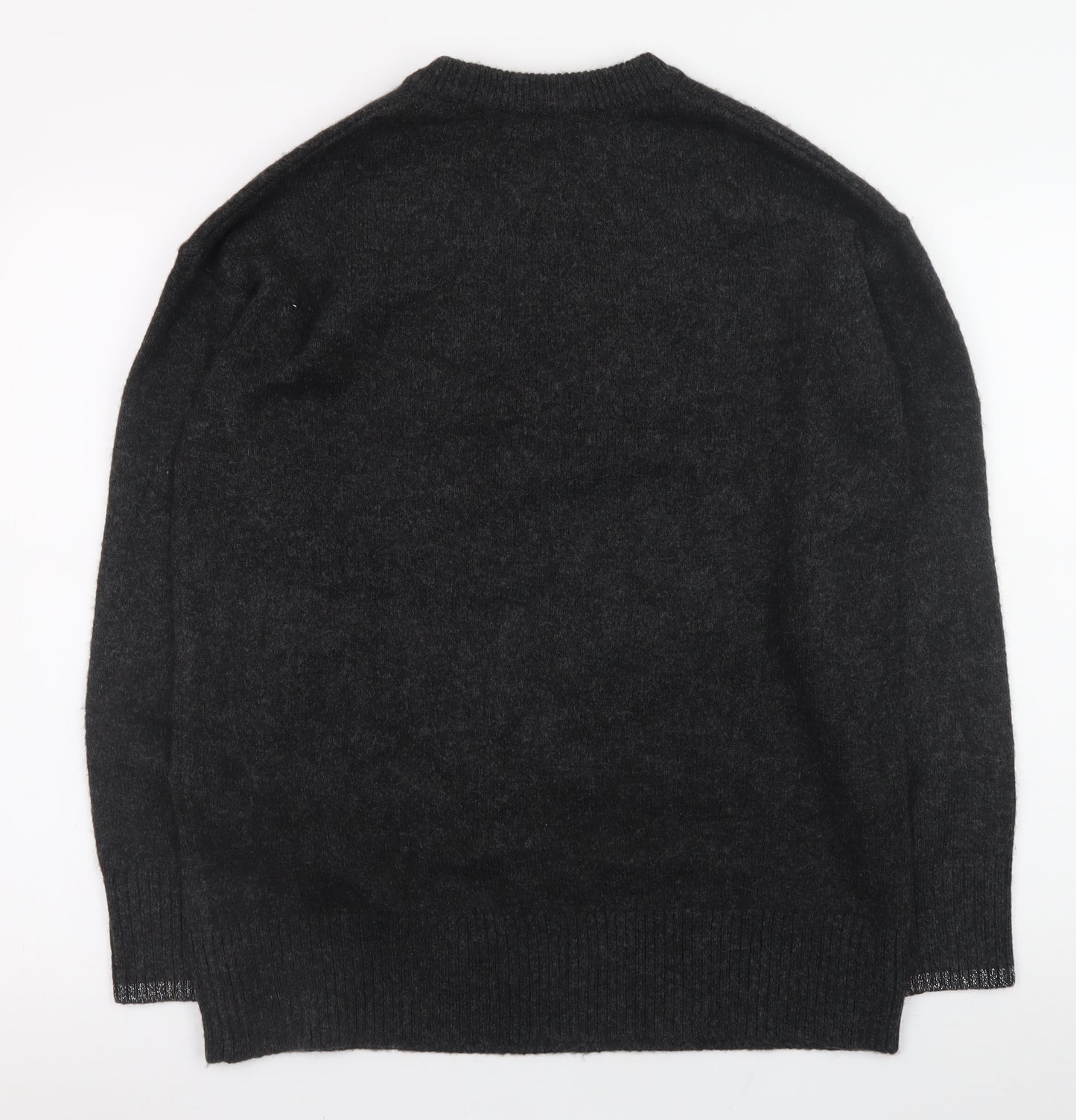 New Look Women's Black Christmas Pullover Jumper Size S