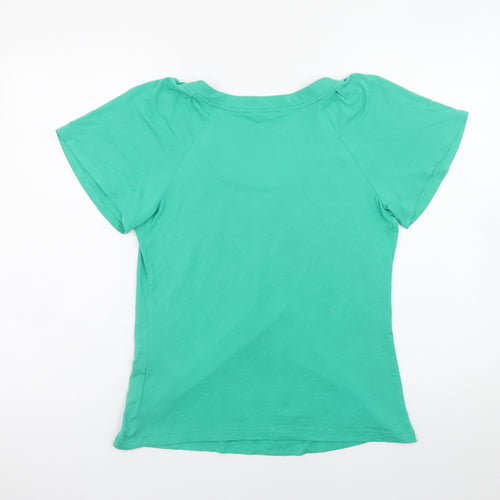 Marks and Spencer Women’s Green Size 8 Basic Short Sleeve Stretch T-Shirt