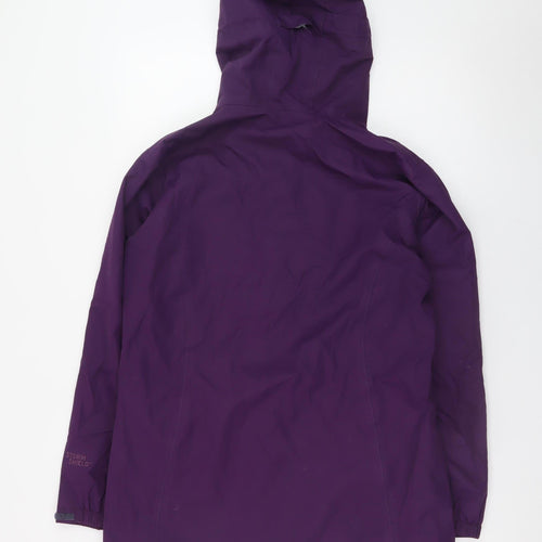 Peter Storm Women's Purple Waterproof Hooded Rain Jacket Size 12