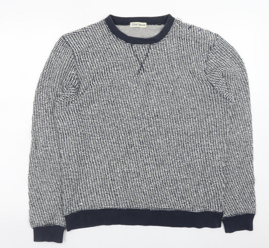 Oliver Spencer Mens Grey Cotton Jersey Crew Neck Jumper M