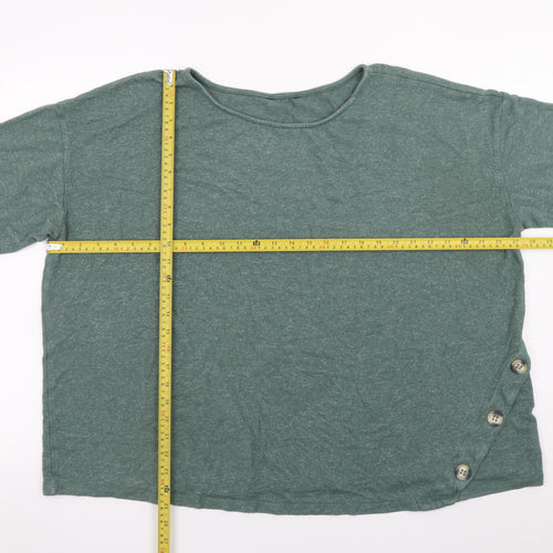 Marks and Spencer Women Green 3/4 Sleeve Tunic Top UK 26/28