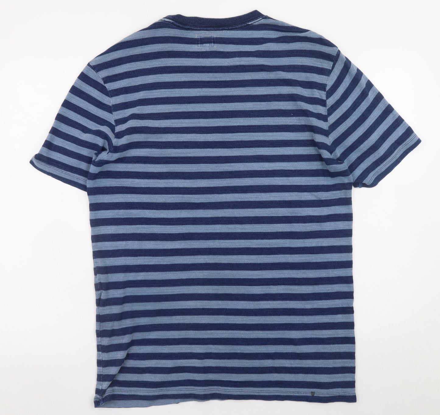 Levi's Men's Blue Striped Cotton Crew Neck T-Shirt Size L