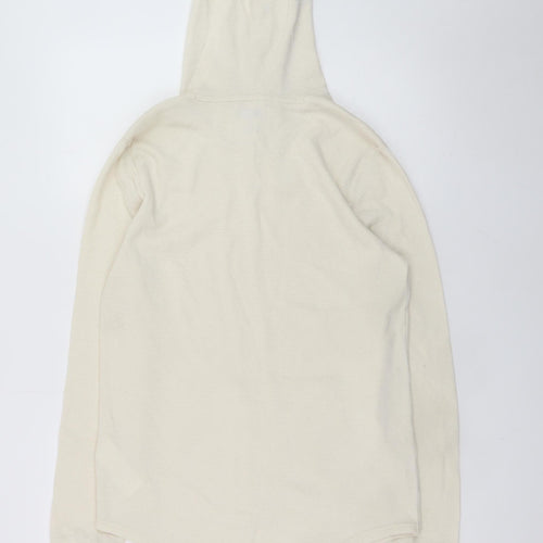 Hollister Mens Beige Pullover Hoodie Small Regular Fit Cotton Blend