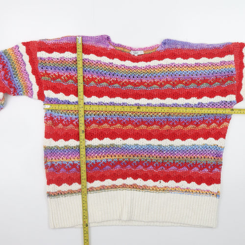 Next Womens Multicoloured Fair Isle Knit Pullover Jumper L