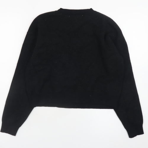 Vigoss Womens Black Cherry Knit Pullover Jumper Size 14