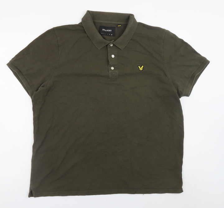 Lyle & Scott Men's Green 2XL Cotton Polo Shirt