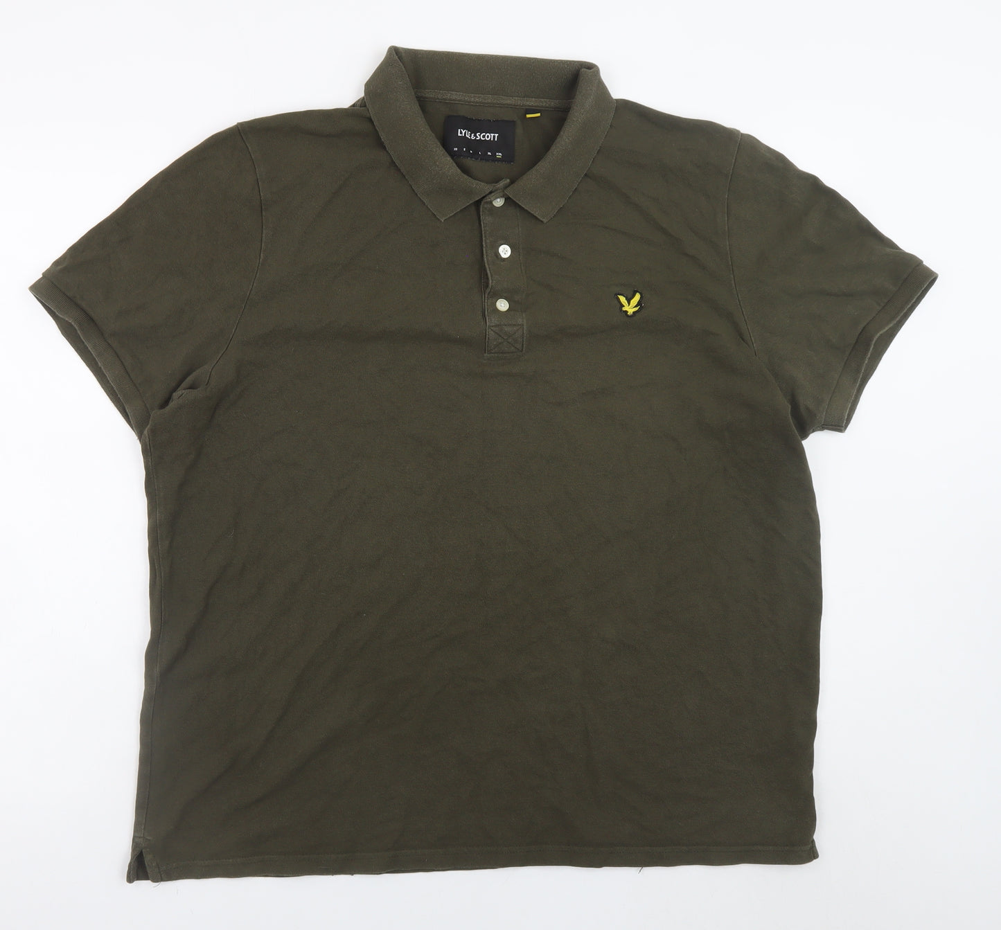 Lyle & Scott Men's Green 2XL Cotton Polo Shirt