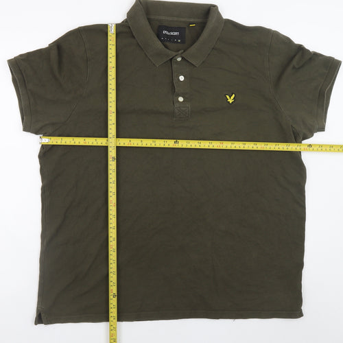 Lyle & Scott Men's Green 2XL Cotton Polo Shirt