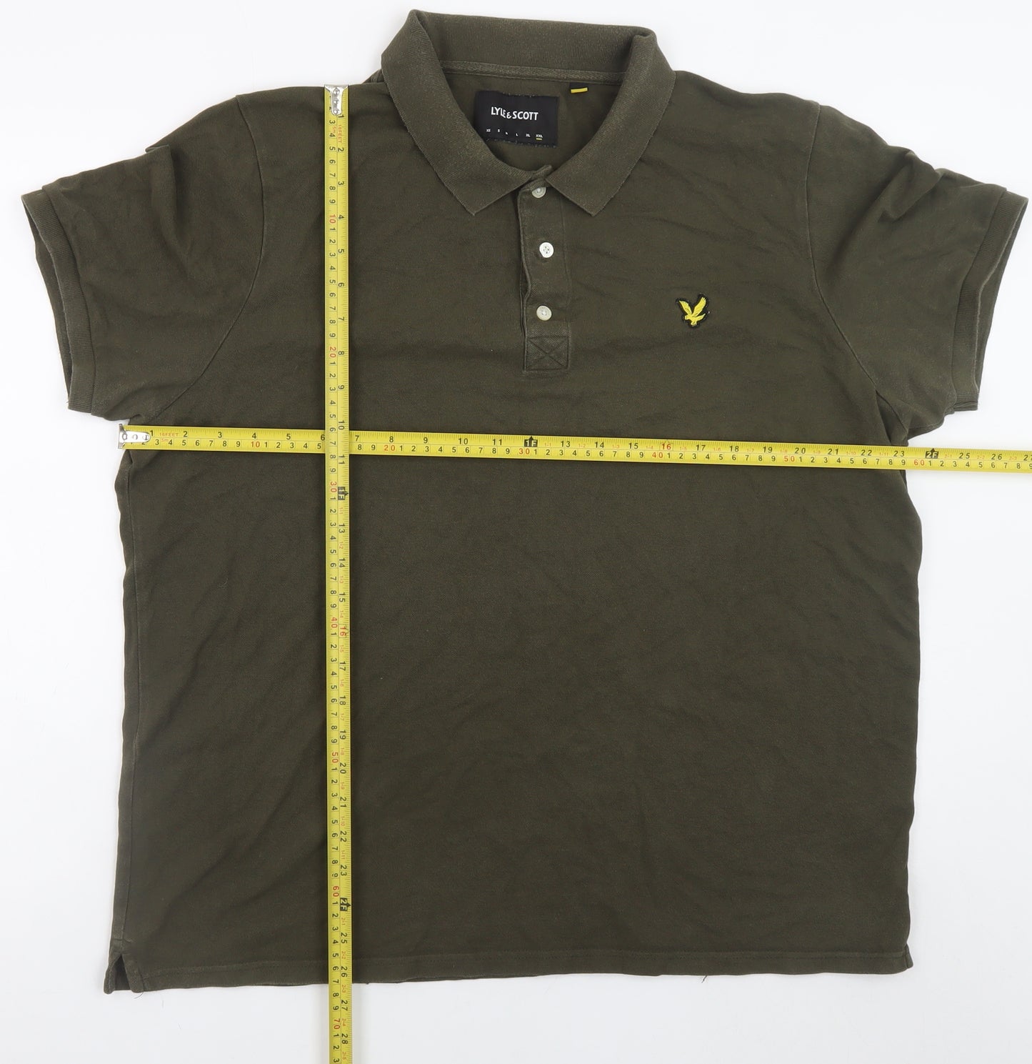 Lyle & Scott Men's Green 2XL Cotton Polo Shirt