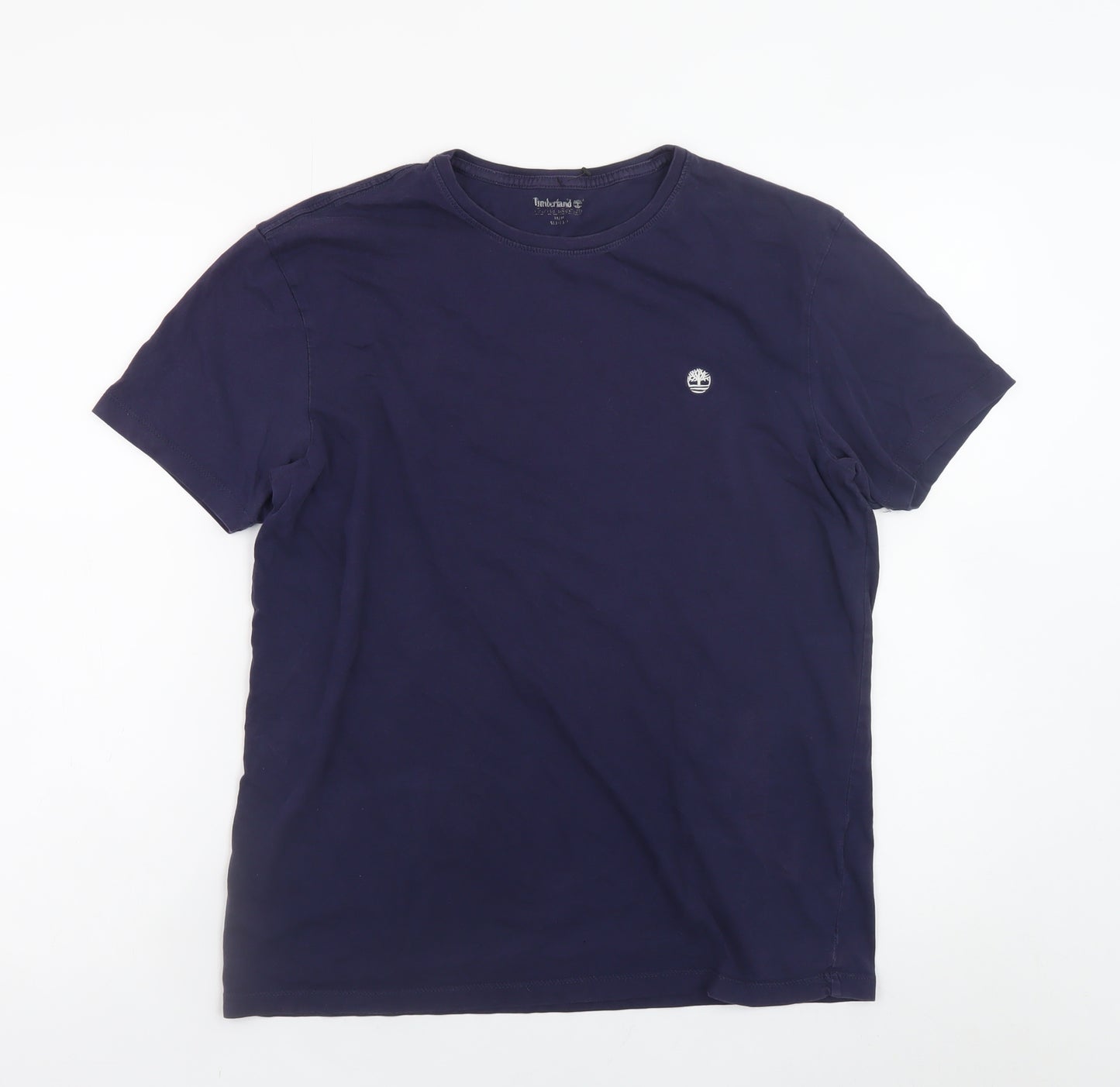 Timberland Men's Blue Slim Fit Short Sleeve Cotton T-Shirt M