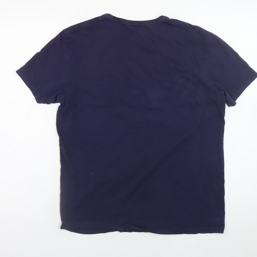Timberland Men's Blue Slim Fit Short Sleeve Cotton T-Shirt M