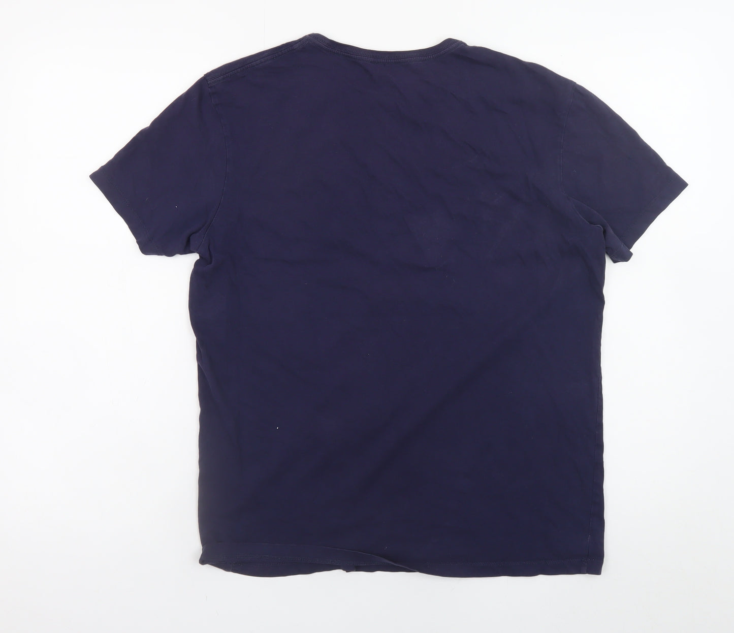 Timberland Men's Blue Slim Fit Short Sleeve Cotton T-Shirt M
