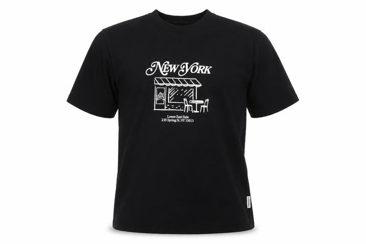 Jack & Jones Men’s Black New York Graphic Cotton T-Shirt XL