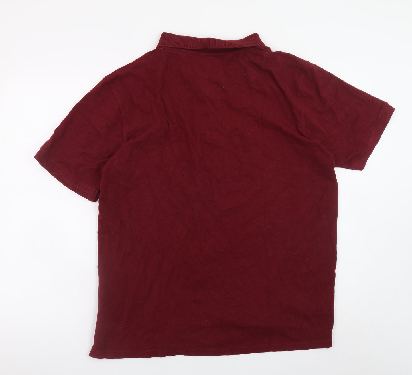 Lyle & Scott Men's Red 2XL Cotton Polo Shirt Short Sleeve Casual