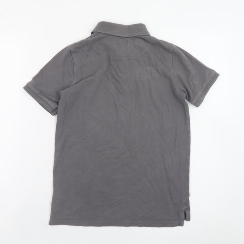 Lyle & Scott Junior Boys Grey Polo Shirt 10-11 Years 100% Cotton Classic Style