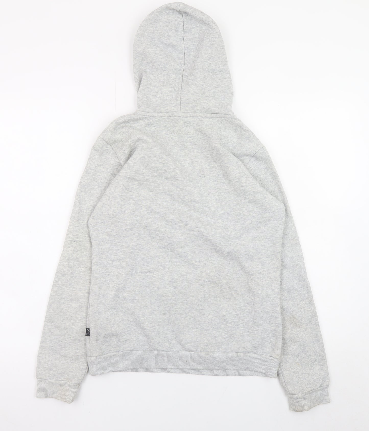 Puma Grey Teens 164 Pullover Hoodie with Logo Front