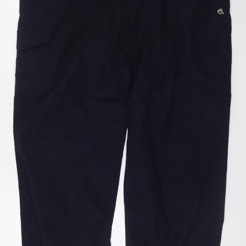 Craghoppers Men's Black Cargo Trousers Size 20 Regular Lightweight