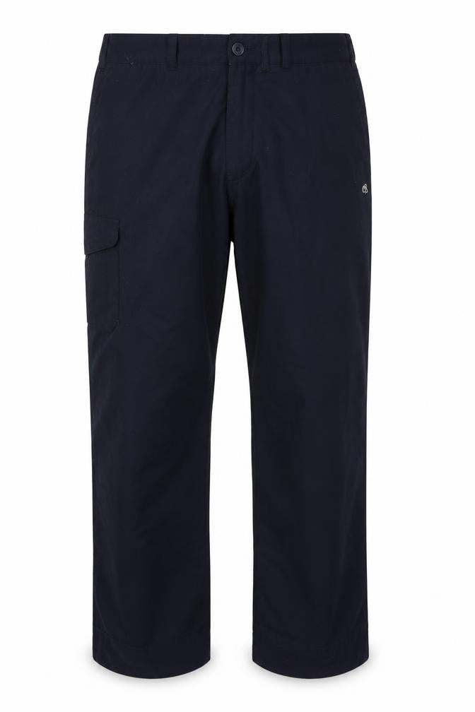 Front view of Craghoppers women’s black cargo trousers, size UK 20, regular lightweight